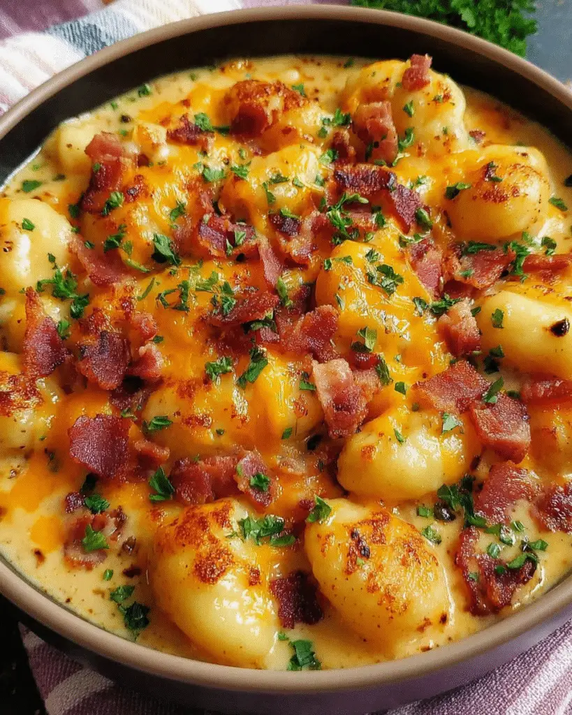 Bacon-Cheddar-Gnocchi-Suppe Rezept
