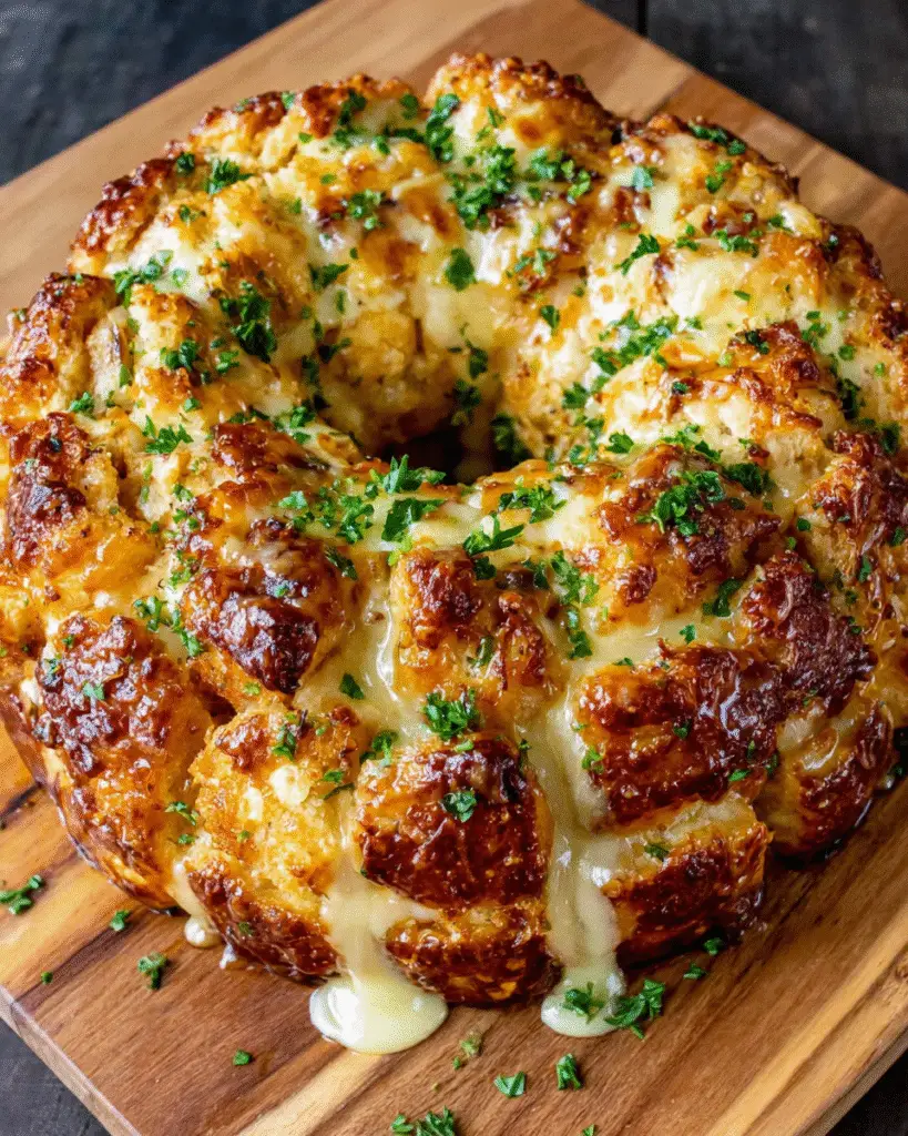 Hähnchen-Alfredo-Monkey Bread Rezept
