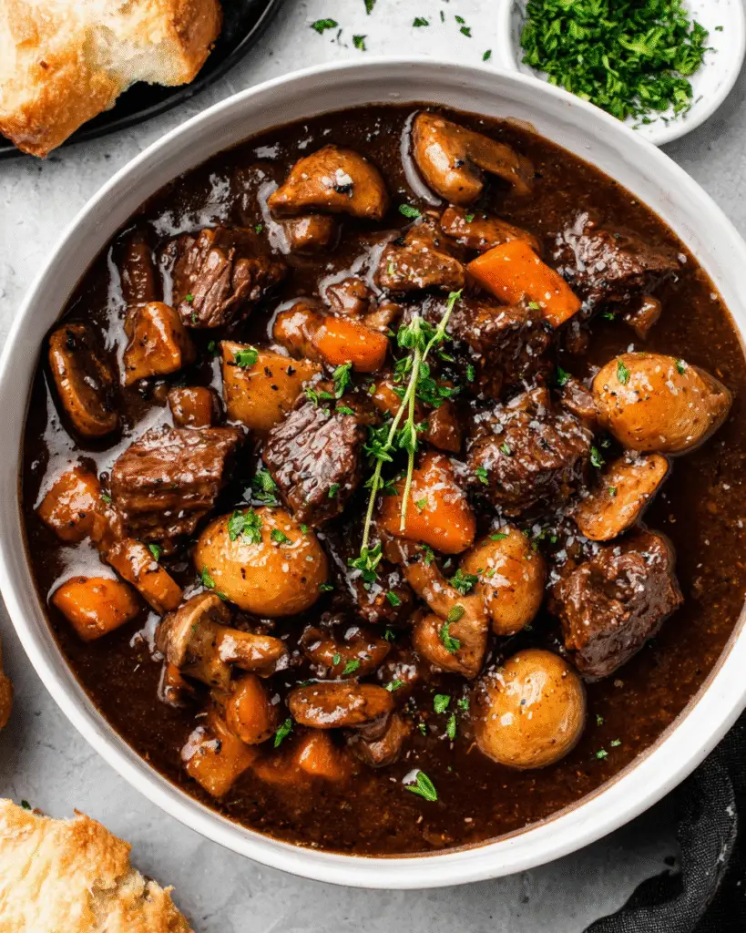Langsam gegartes Boeuf Bourguignon Rezept
