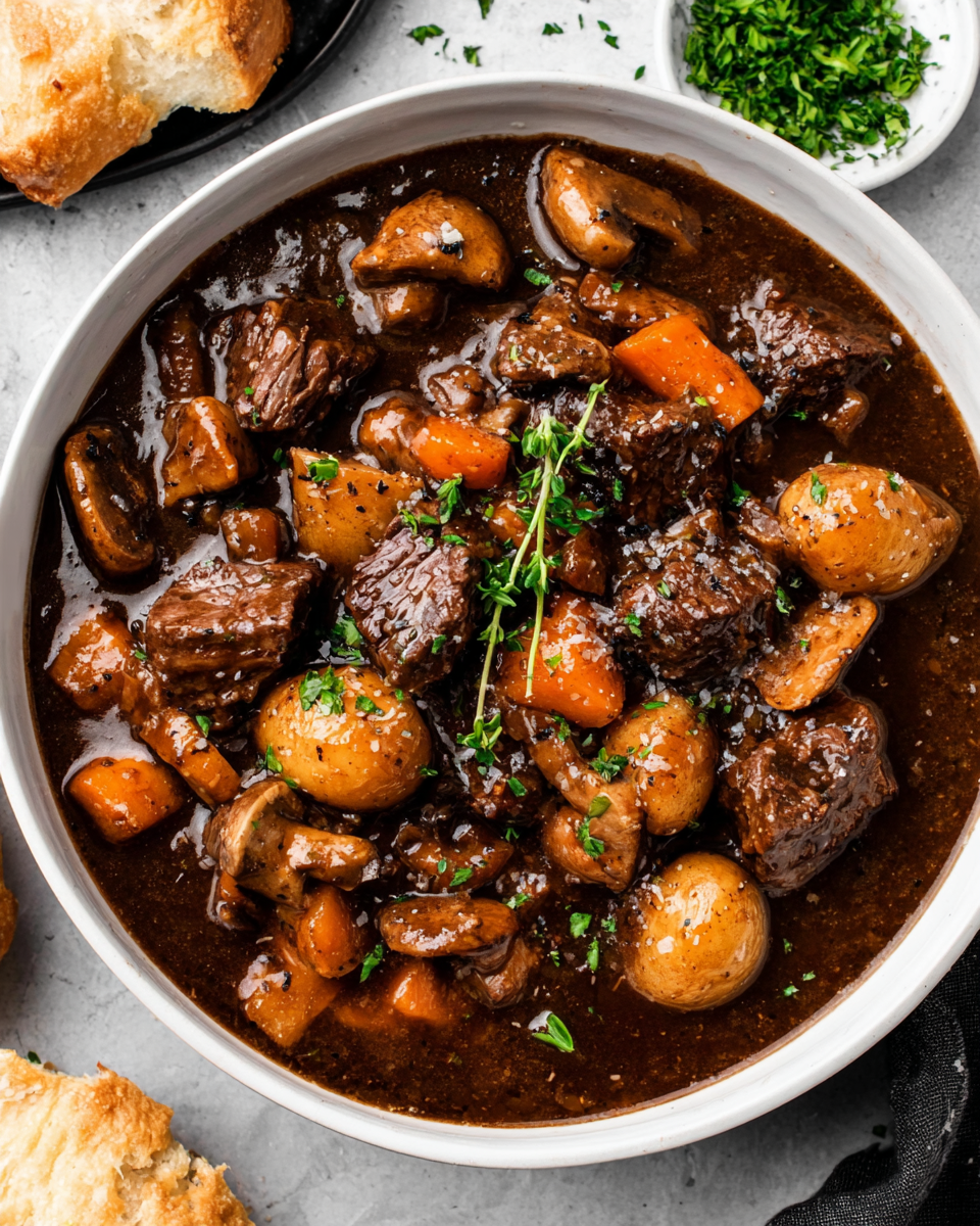 Langsam gegartes Boeuf Bourguignon Rezept