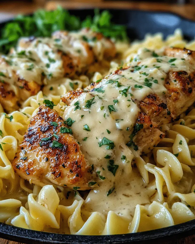 One-Pan-Hähnchen mit Butter-Nudeln Rezept