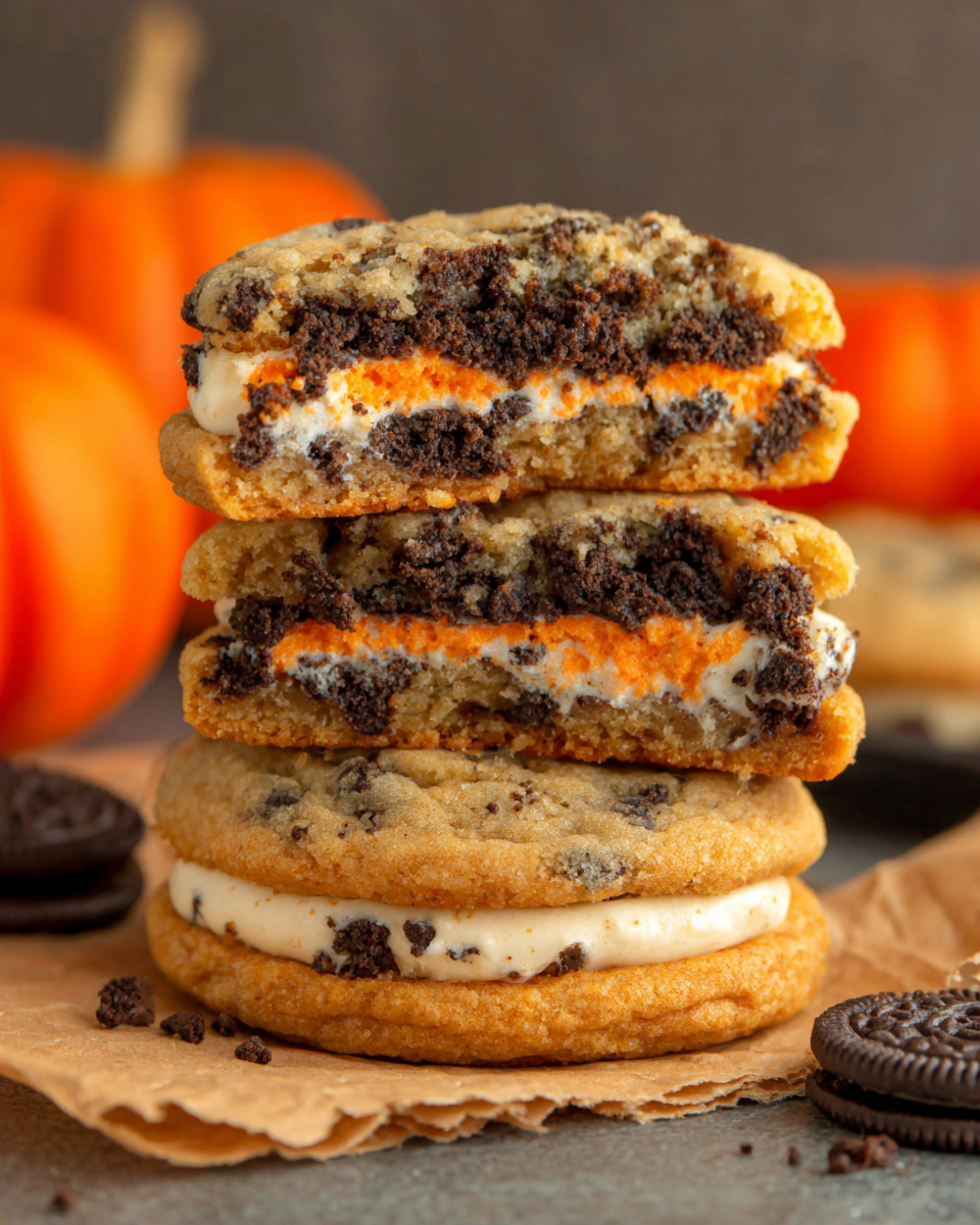 Halloween-Oreo-Gefüllte Chocolate-Chip-Cookies Rezept