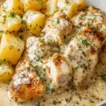 Knoblauch-Parmesan-Crockpot-Hähnchen mit Kartoffeln Rezept