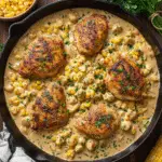 Pfannen-Cremiges Cajun-Hähnchen Lazone mit Kräutermais Rezept