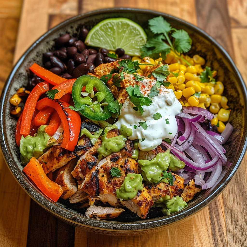 how to make Blitzschnelle HäHnchen-Fajita-Bowls Mit Avocado-Creme Unter 25 Minuten FüR Gesunde FeierabendküChe step by step