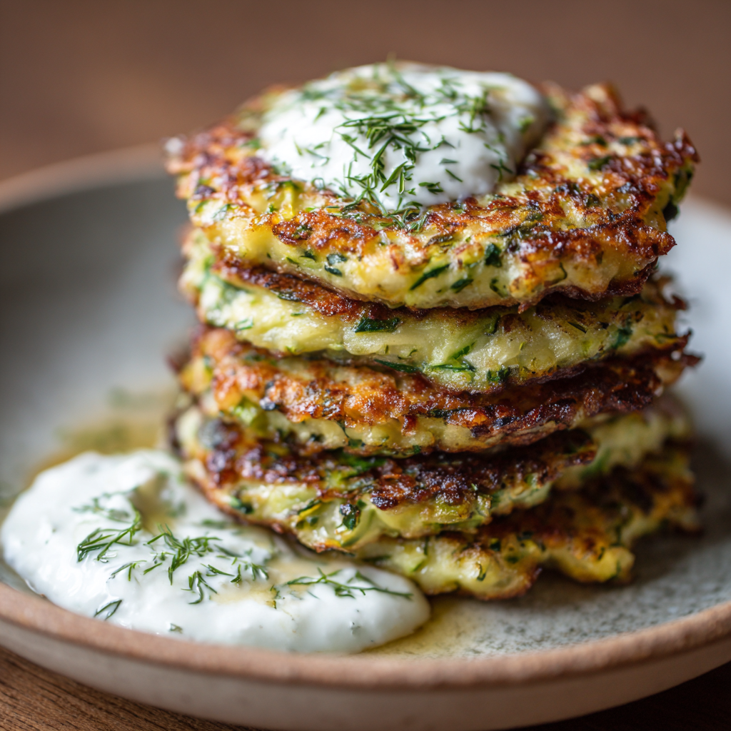 how to make Knusprige Zucchini-Puffer Mit KräUterquark Die Der Ganzen Familie Schmecken step by step
