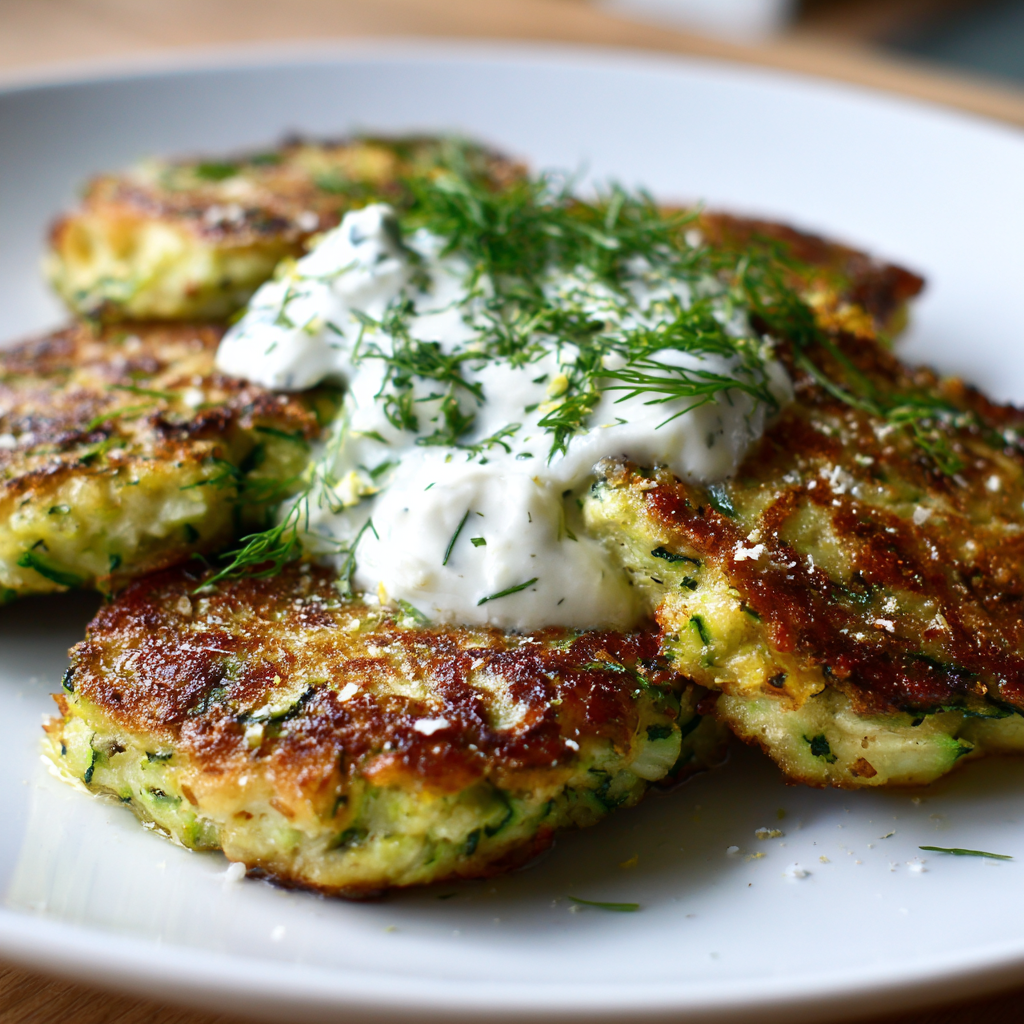 fresh ingredients for Knusprige Zucchini-Puffer Mit KräUterquark Die Der Ganzen Familie Schmecken